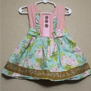 Matilda Jane Pink and Green Baby top/tunic